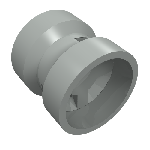 Lego Wheel 8 x 9 with Round Hole for Wheel Holder Pin / Light Gray