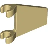 Flag 2 x 2 Trapezoid with Flat Area between Clips / Tan