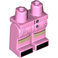 Lego Hips and Bright Pink Legs with Dress and Shoes with Black Toes Print (Queenie Goldstein)