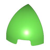 Lego Brick Round Curved 1 x 1 x 1 Quarter Dome / Bright Green