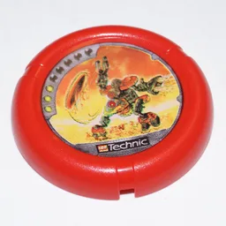 Large Figure Throwing Disk, Torch / Fire, 3 Pips, Torch Throwing Disk Print / Red
