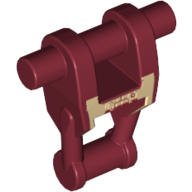 Lego Torso Mechanical, Battle Droid with Tan Insignia and Three Dark Red Dots Print