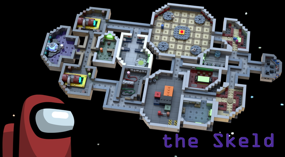 Lego Micro Among Us - the Skeld (download for my IDEAS project)
