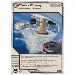Trading Card, Ninjago Deck #1: 57 - Chain Crazy - North American Version / [No Color/Any Color]