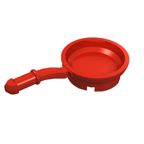 Lego Equipment Frying Pan [Kitchen Implements Kit] / Red
