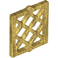 Window Pane Latticed 1 x 2 x 2 / Pearl Gold