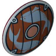 Shield Round Bowed with Fish Print