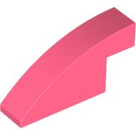 Lego Brick Curved 1 x 4 x 1 2/3 No Studs / Coral