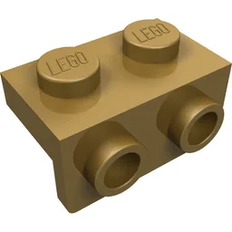 Bracket 1 x 2 - 1 x 2 / Pearl Gold