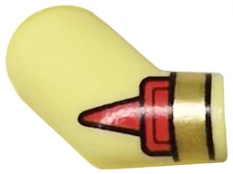 Arm, Right with Red Cuff and Gold Bracelet Pattern / Bright Light Yellow