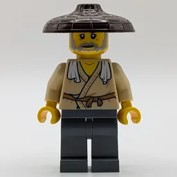 Tan Robes, Dark Bluish Grey Legs, Dark Brown Hat