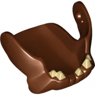 Creature Body Part, Rancor Lower Jaw with Teeth Print / Reddish Brown