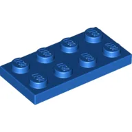 Plate 2 x 4 / Blue