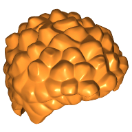 Lego Hair Coiled and Short / Orange