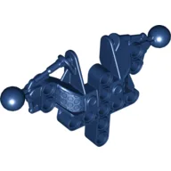 Large Figure Skeletal, Torso, Upper, with 2 Ball Joints (Toa Inika) / Dark Blue