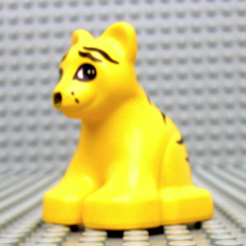 Lego Duplo Animal Tiger Cub [No Base] / Yellow