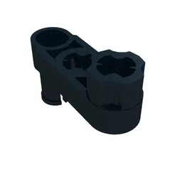 Technic Beam 3 x 0.5 Liftarm with Boss and Pin / Crank / Black