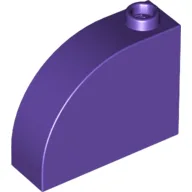 Brick Curved 1 x 3 x 2 / Dark Purple