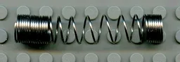 Technic, Shock Absorber 9.5L, Spring (Hard) / Chrome Silver