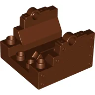 Duplo Cannon Base 4 x 4 / Reddish Brown