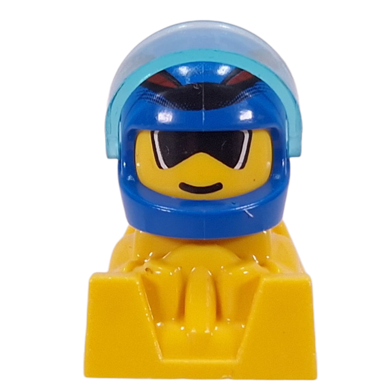 Lego Off Road Racer - Blue Helmet, Yellow Body