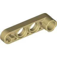 Technic Beam 1 x 4 Thin with Stud Connector / Tan