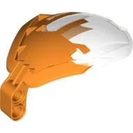 Windscreen Bohrok 4 x 5 x 7 Marbled Trans-Clear Pattern / Orange