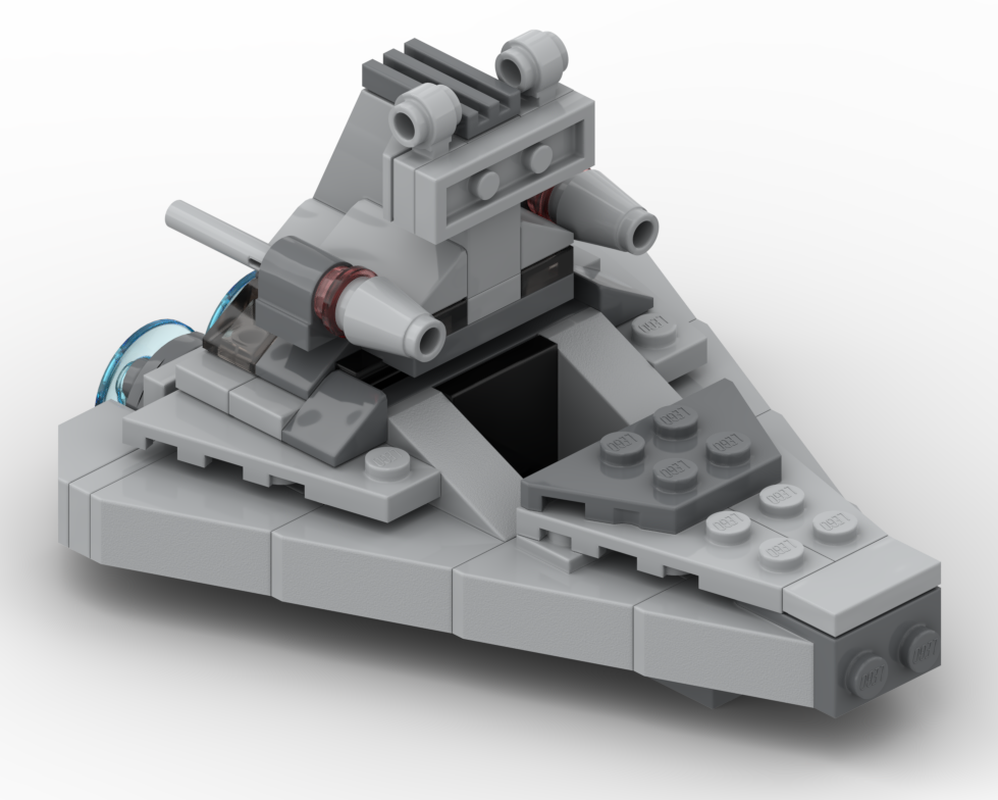 Lego Imperial Destroyer Spaceship- MOC Minikit, Lego Bricks Building Instructions and Parts List