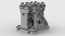 Mini-Medieval-Modulars 25 - "Wall with Steps"