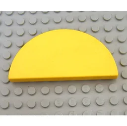 Duplo Tile, Modified 2 x 4 Half Circle / Yellow