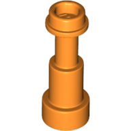 Lego Equipment Telescope / Torch / Spyglass, Support Round 1 x 1 x 1 2/3 / Orange