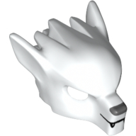 Lego Mask Wolf with Fangs and Gray Nose Print