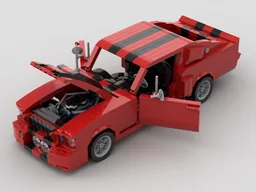 67 Shelby GT500 Red/black