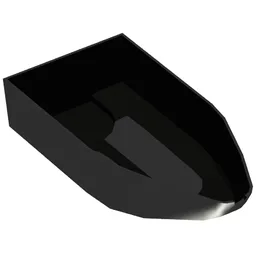 Boat Hull 8 x 16 x 3 / Black