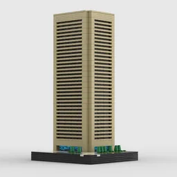 Transamerica Tower at 1/650th Scale