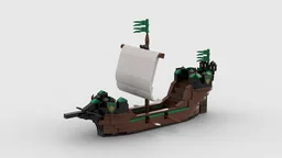 Medieval Forestmen Ship