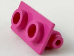 Hinge Brick 1 x 2 Top Plate Thin / Dark Pink