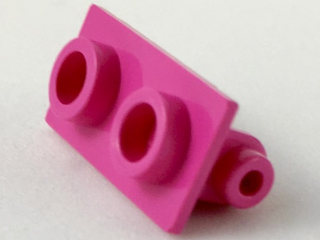 Lego Hinge Brick 1 x 2 Top Plate Thin / Dark Pink