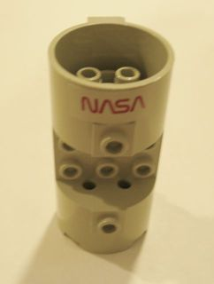 Lego Cylinder 3 x 6 x 2 2/3 Horizontal with NASA Logo Pattern (Sticker) - Set 7470