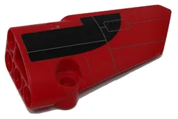 Technic, Panel Fairing # 4 Small Smooth Long, Side B with Light Bluish Gray Lines and Black Pattern (Sticker) - Set 9394