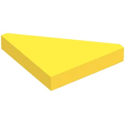 Tile 45° Cut 2 x 2 (Triangle) / Yellow