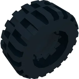 Tyre 30.4 x 14 Offset Tread [Centre Band] / Black