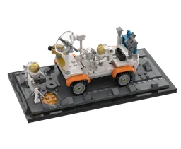 Apollo Lunar Roving Vehicle with lunar surface - Apollo 17