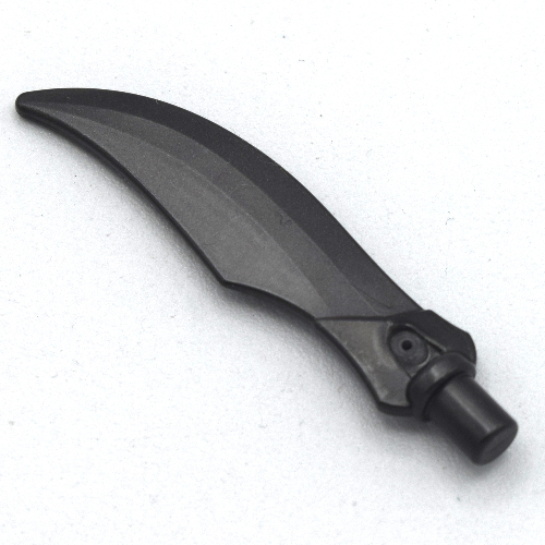 Lego Weapon Sword Curved Blade with Bar / Pearl Titanium