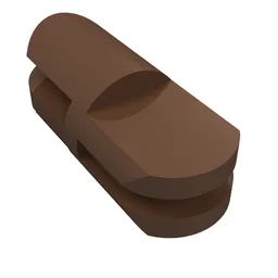 Arm Piece Straight with 2 and 3 Fingers / Brown