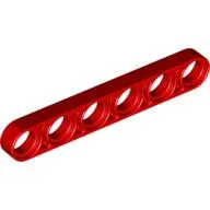 Technic Beam 1 x 6 Thin / Red
