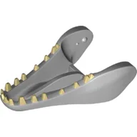 Animal Body Part, Dinosaur, Indominus Rex Lower Jaw with Tan Teeth / Light Bluish Gray