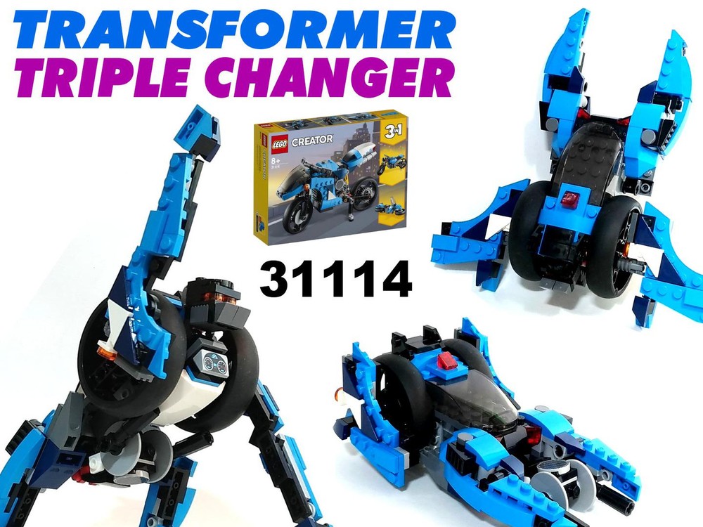 Lego Transformer Triple Changer from LEGO Creator 31114: Superbike
