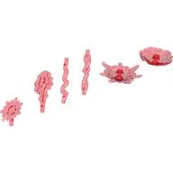 Wave / Power Burst / Flame / Magic Spells [Complete Set] / Trans-Red