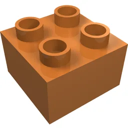 Duplo Brick 2 x 2 / Medium Nougat